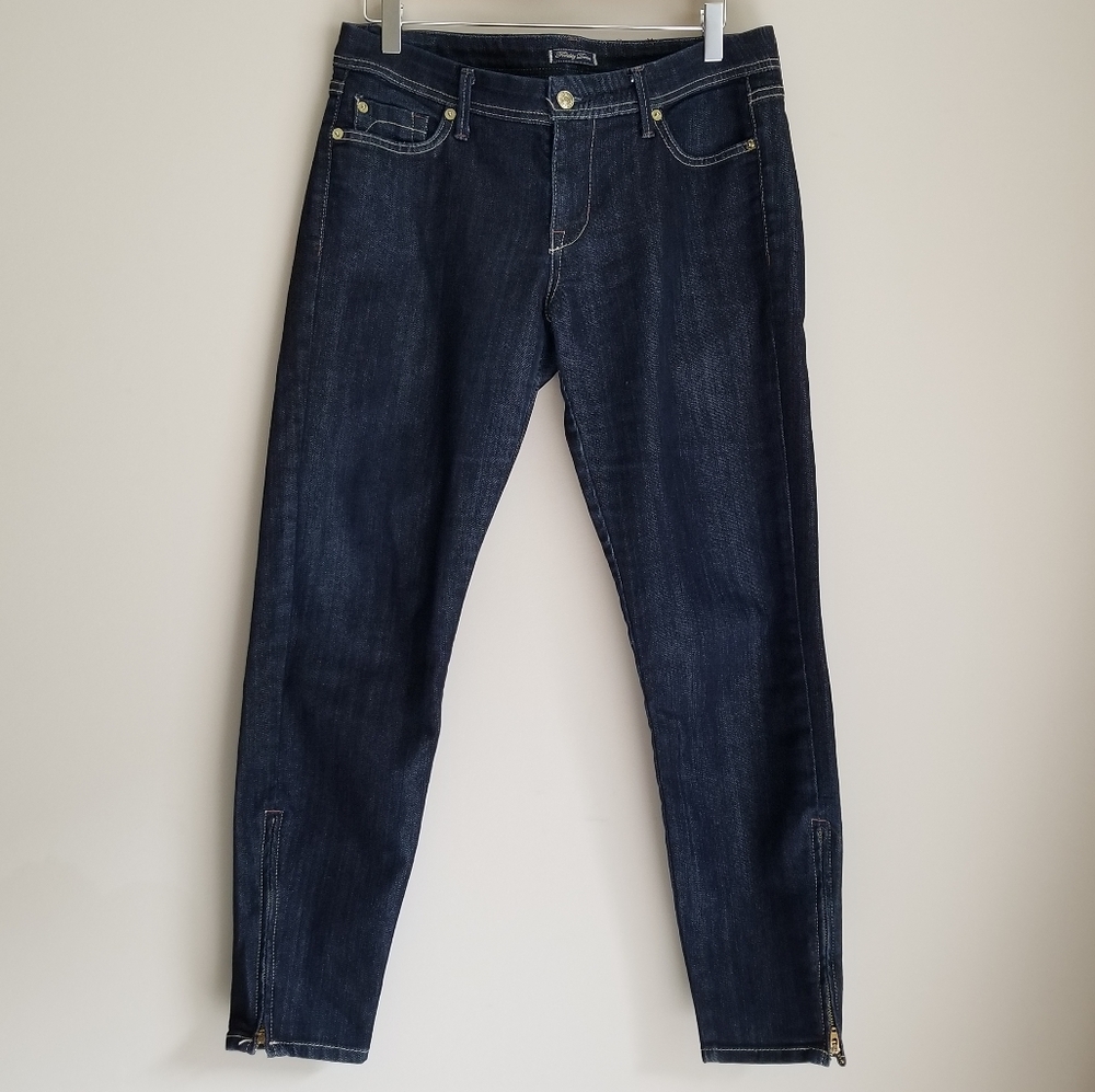 Fidelity slick jeans in Viper Rinse